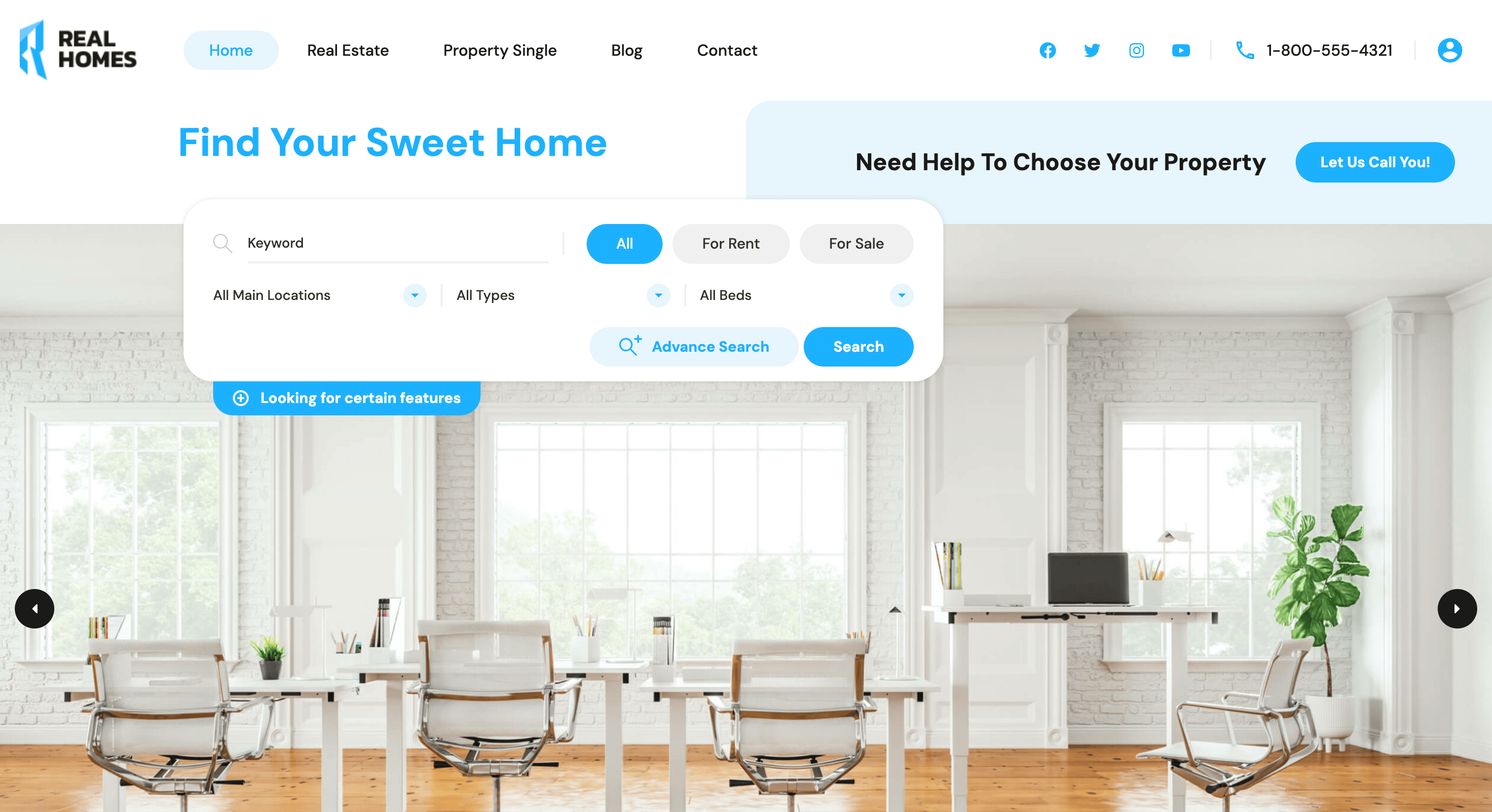 RealHomes is a handcrafted WordPress theme for real estate websites